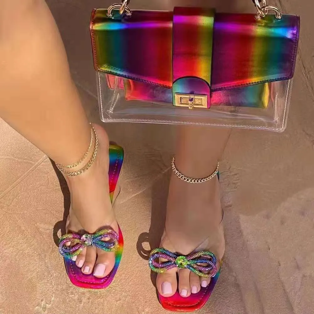 2021 Rubber Flip Flops Slippers Flat Pantofle Big Size Low Hawaiian New PU Hoof Heels
