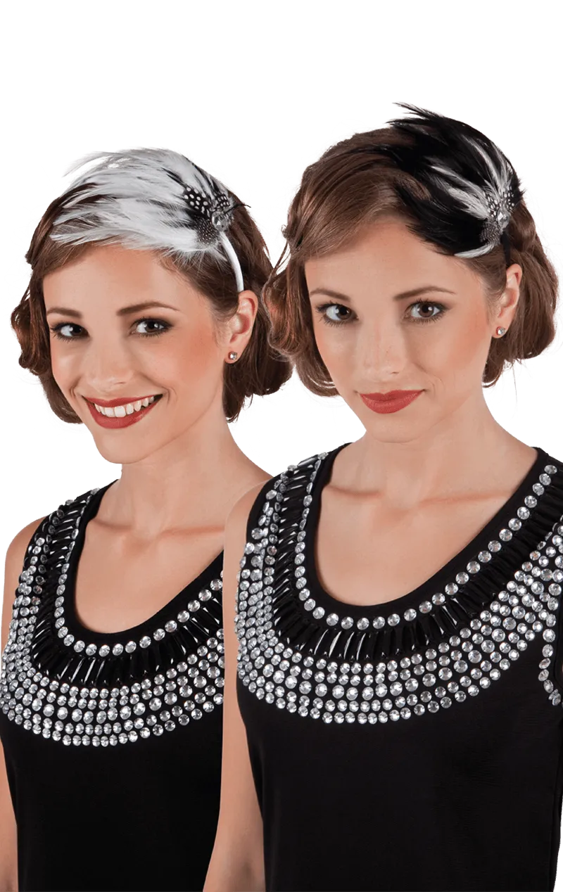 20s Claudette Feather Headband