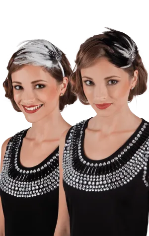 20s Claudette Feather Headband