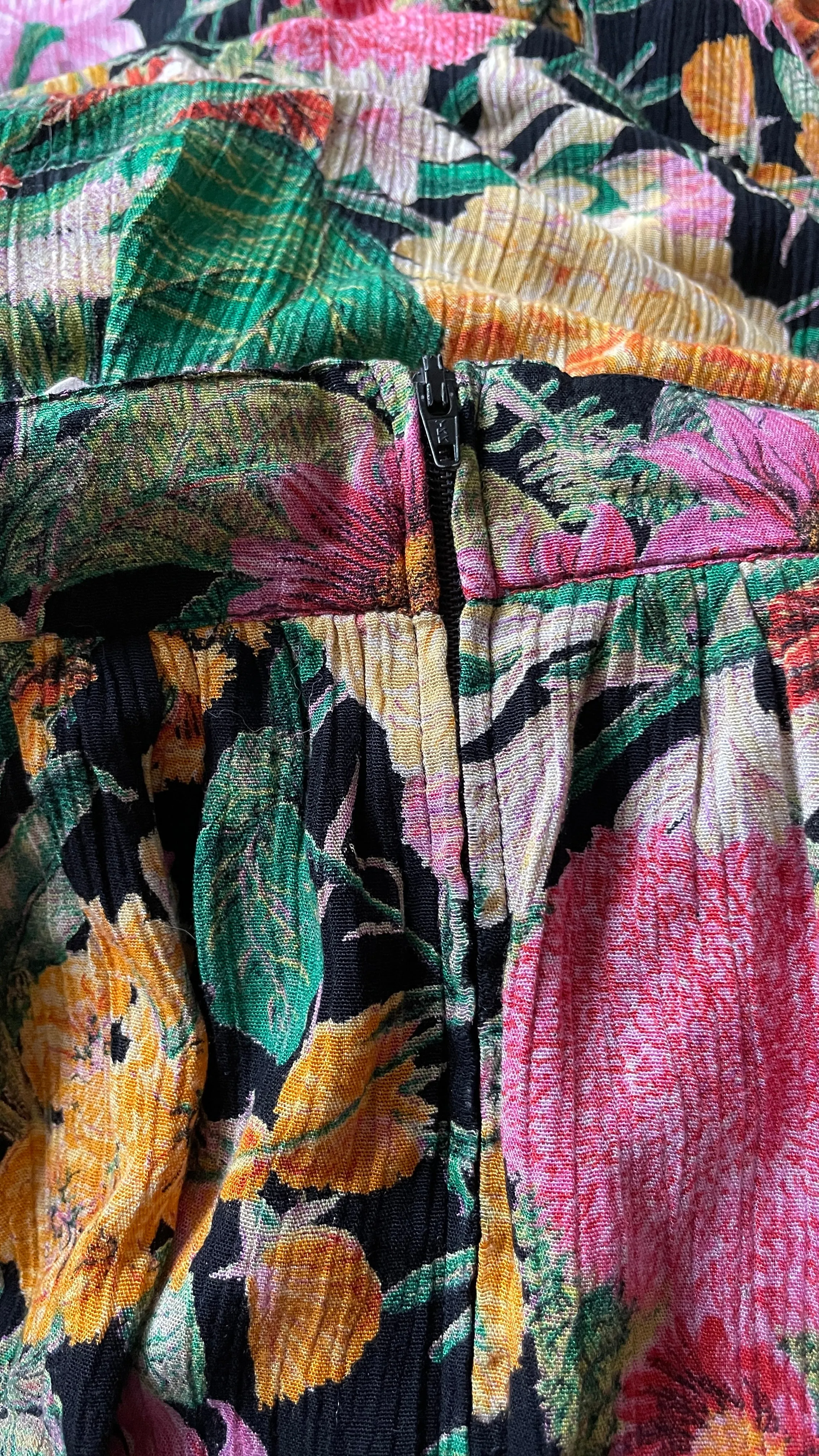 70s Floral Skirt