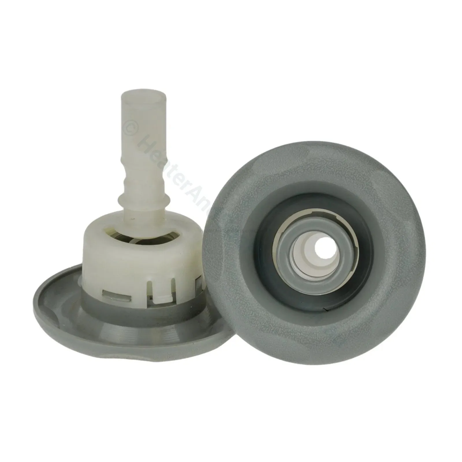 90mm Pentair Luxury Cyclone Spa Jet - Gray - Directional - Scallops