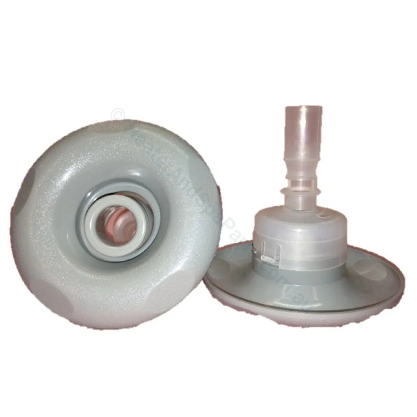 90mm Pentair Luxury Cyclone Spa Jet - Gray - Directional - Scallops