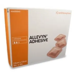Allevyn Adhesive Classic Dressings 7.5cm x 7.5cm x10 - Wounds, Ulcers, Diabetic