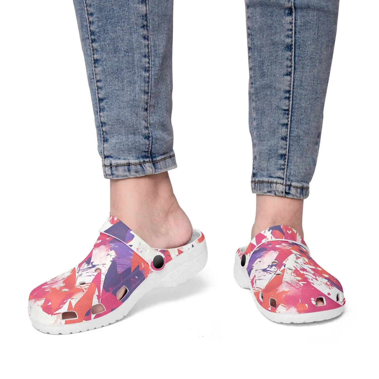 Alternative Chevron Red Rok-Clogs
