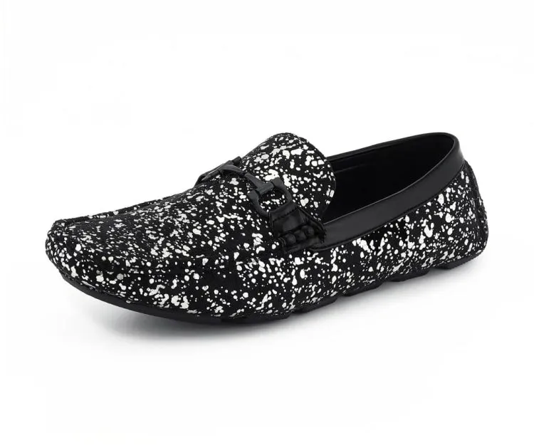 Amali Shoes Monty Luxe Moccasins Men’s Black Vegan