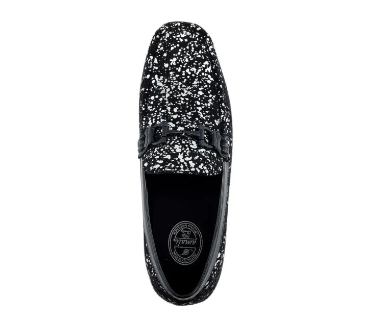 Amali Shoes Monty Luxe Moccasins Men’s Black Vegan