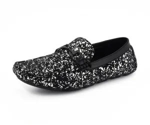 Amali Shoes Monty Luxe Moccasins Men’s Black Vegan