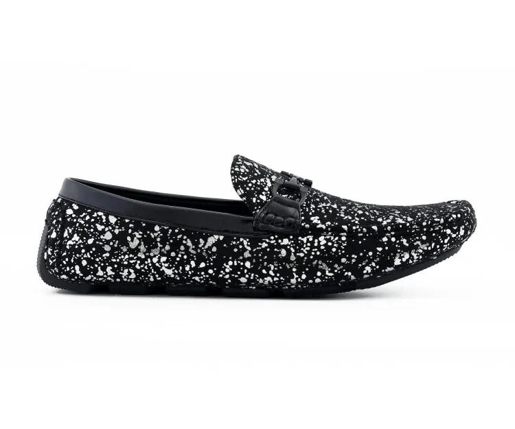 Amali Shoes Monty Luxe Moccasins Men’s Black Vegan