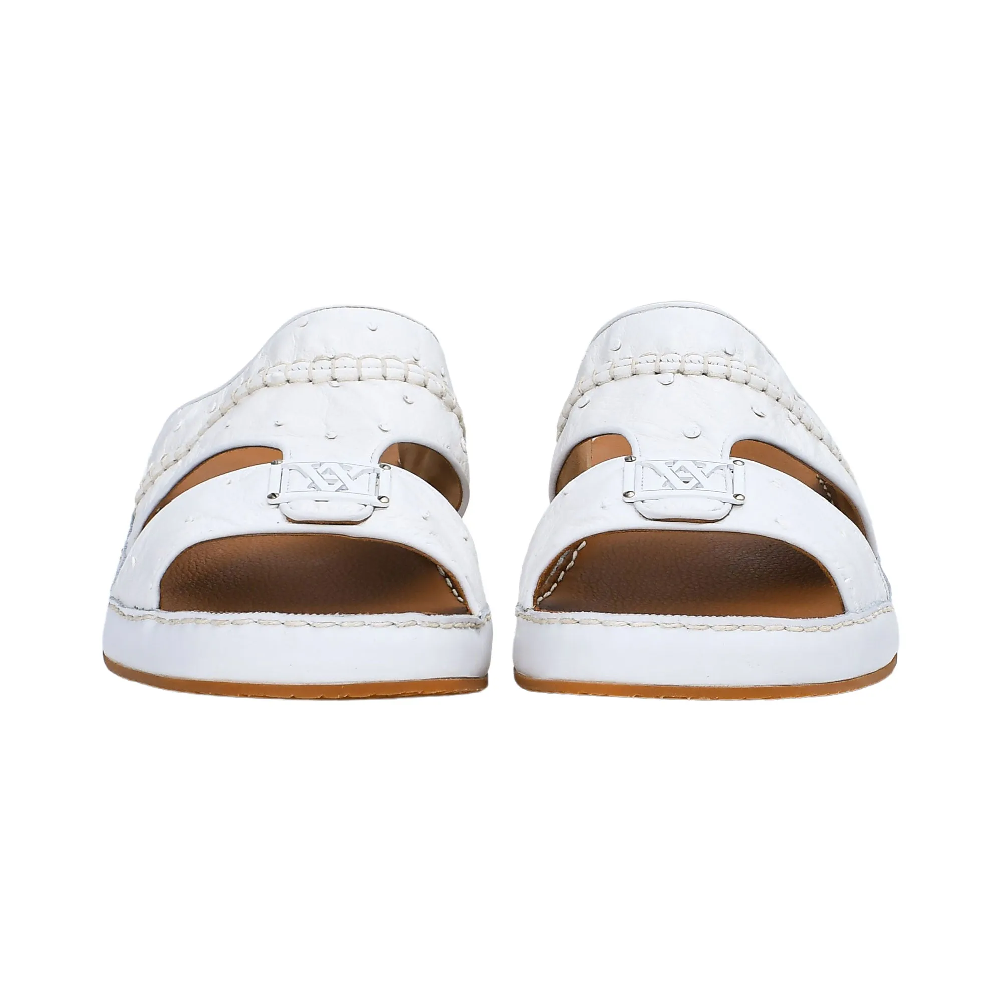 Antonio Men's Ostrich Leather Arabic Sandal