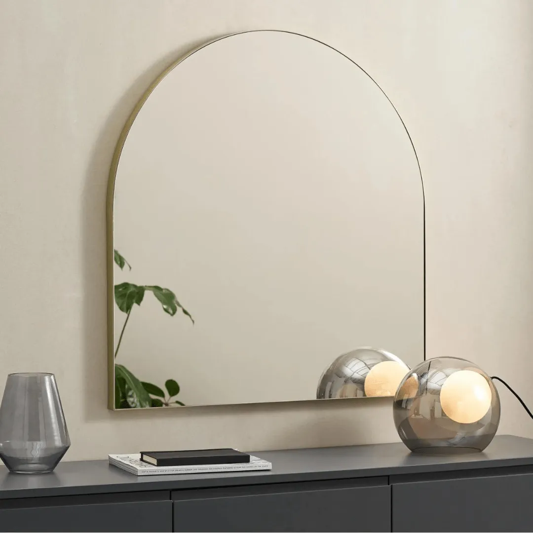 Arched Bathroom Mirror 60 x 45cm