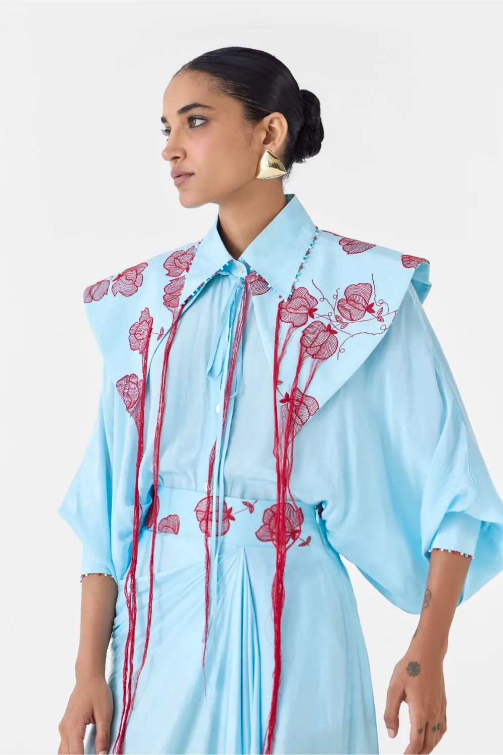 BABY TULIP BATWING SHIRT & SKIRT CO-ORD