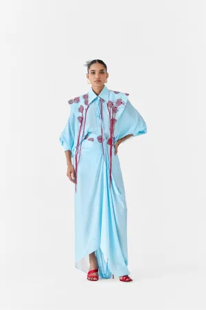 BABY TULIP BATWING SHIRT & SKIRT CO-ORD