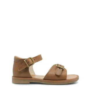Beberlis Cognac Vintage Buckle Baby Sandal