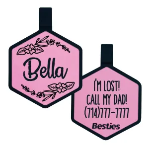 Besties Pets - Blossom Silicone Dog ID Tag