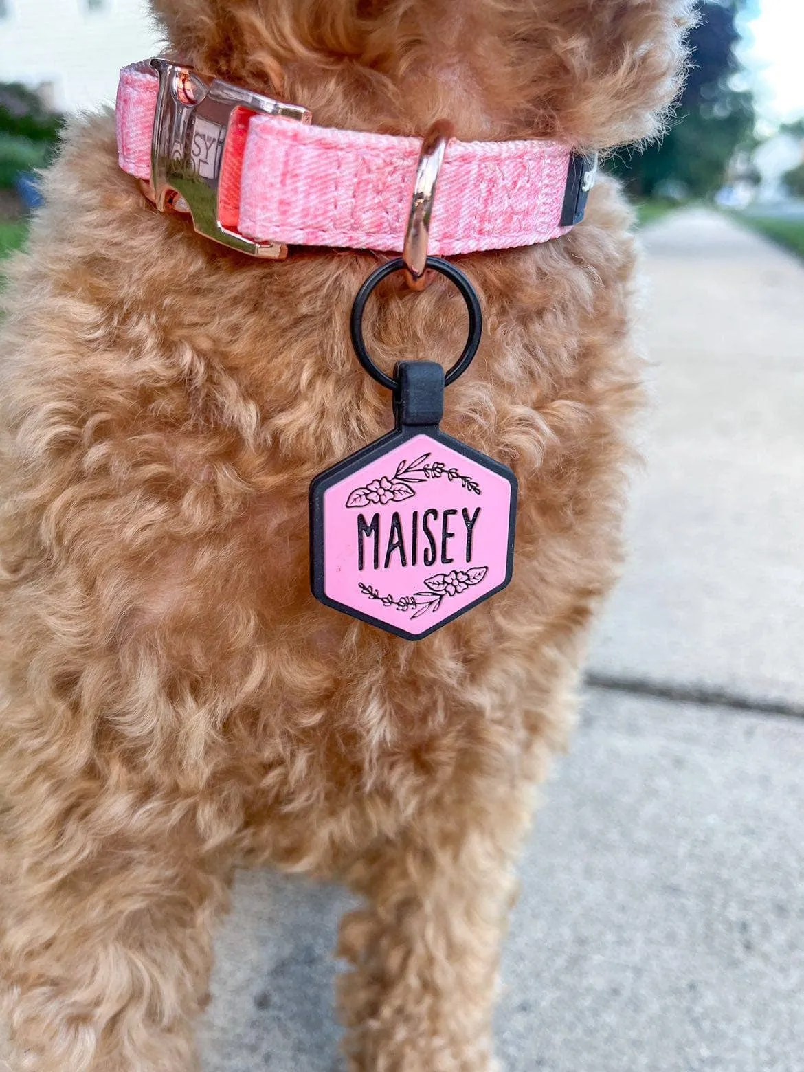 Besties Pets - Blossom Silicone Dog ID Tag