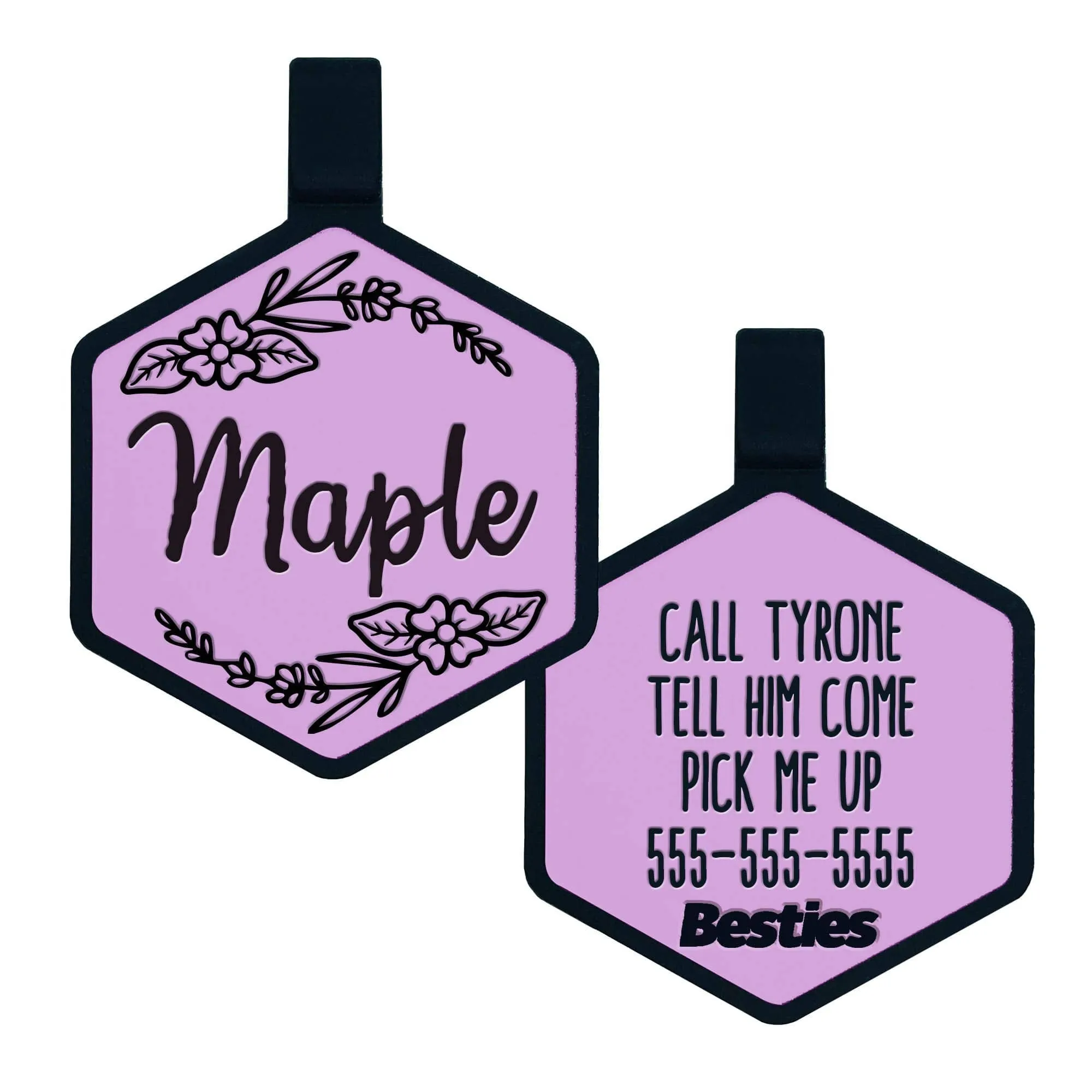 Besties Pets - Blossom Silicone Dog ID Tag