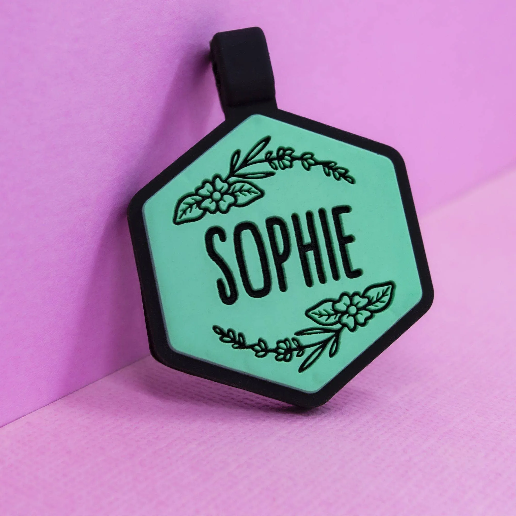 Besties Pets - Blossom Silicone Dog ID Tag