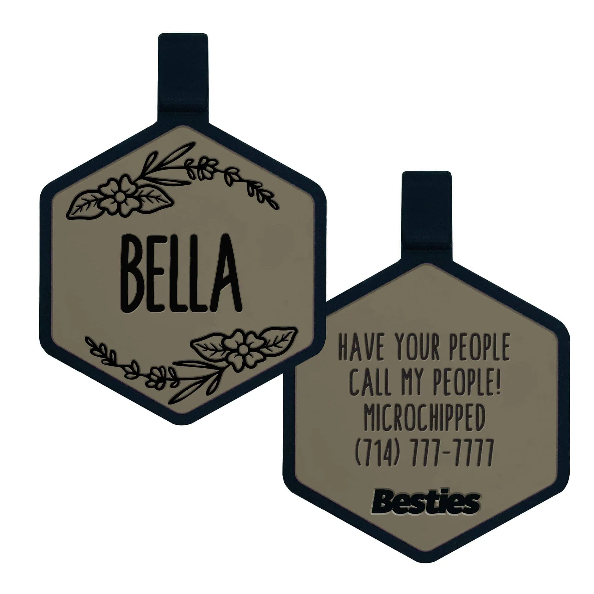 Besties Pets - Blossom Silicone Dog ID Tag