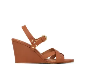 Biarritz Leather Wedge Sandal