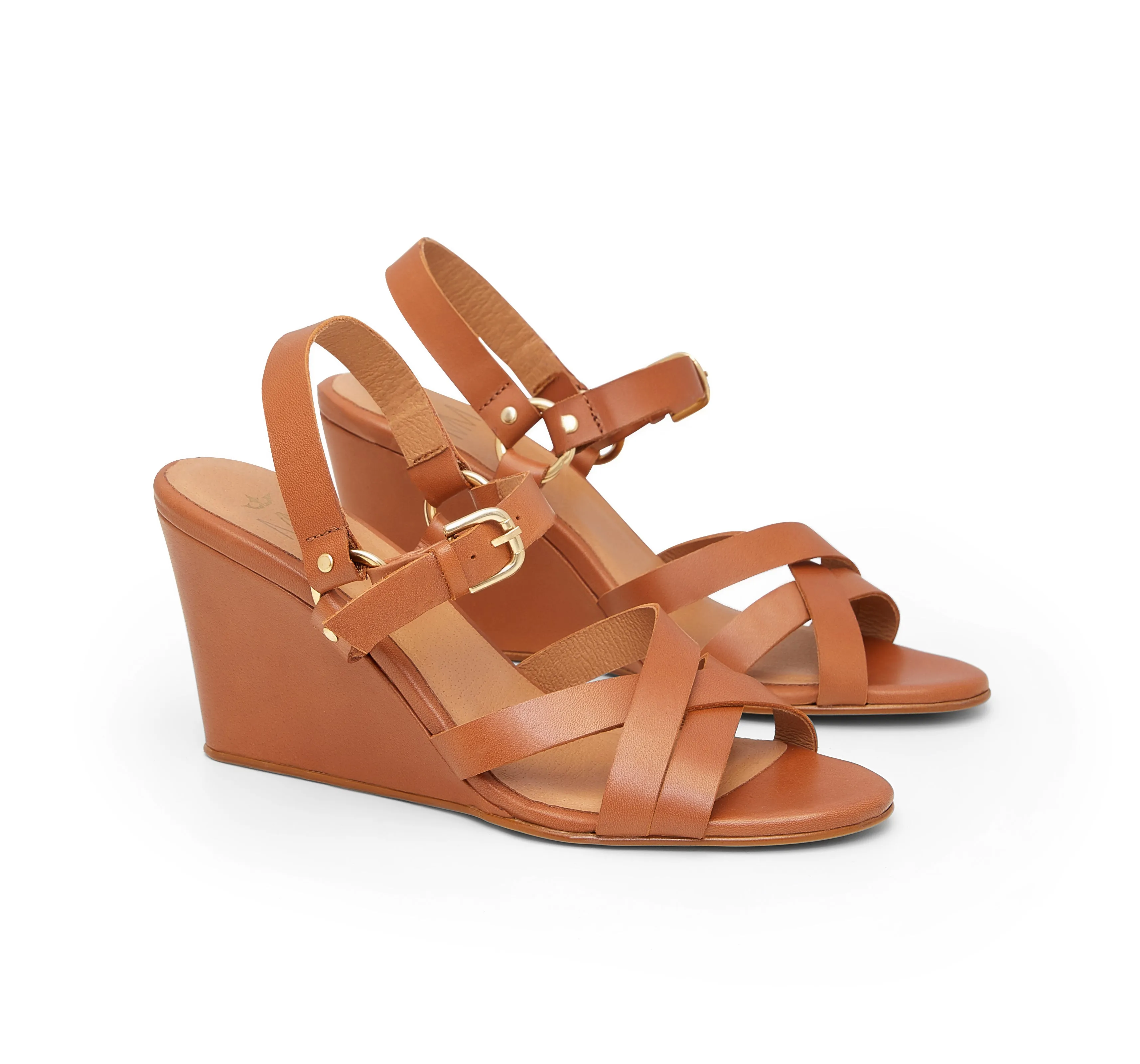 Biarritz Leather Wedge Sandal