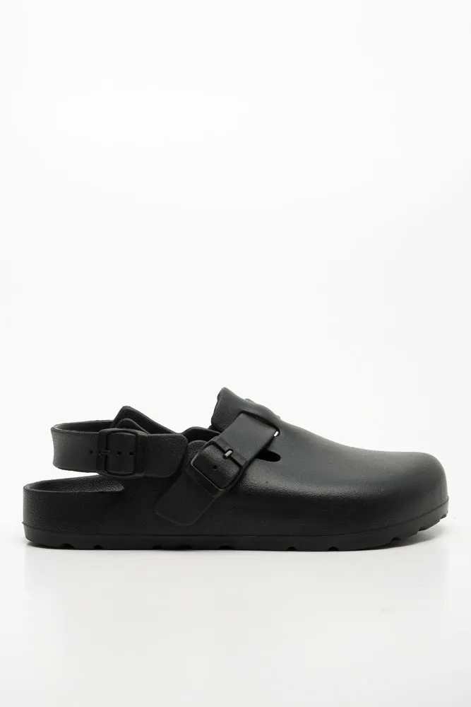 Biker Clogs Black