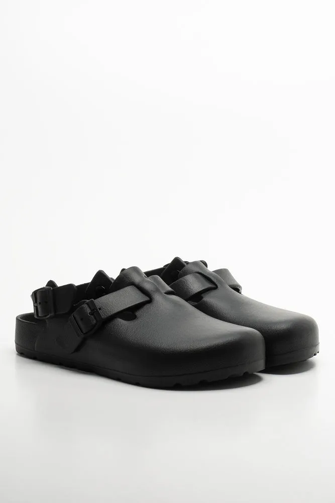 Biker Clogs Black