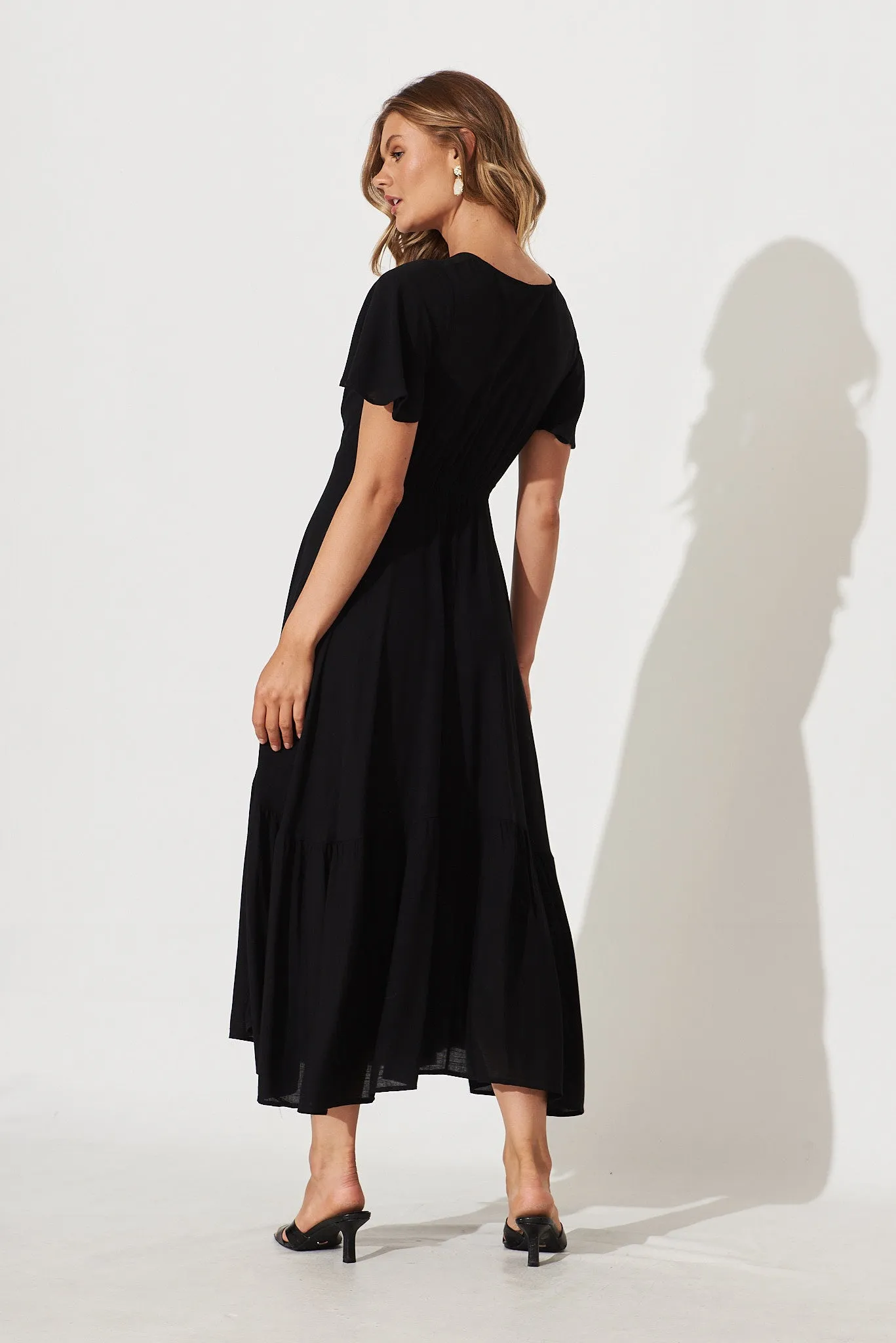 Black Nevada Maxi Gown