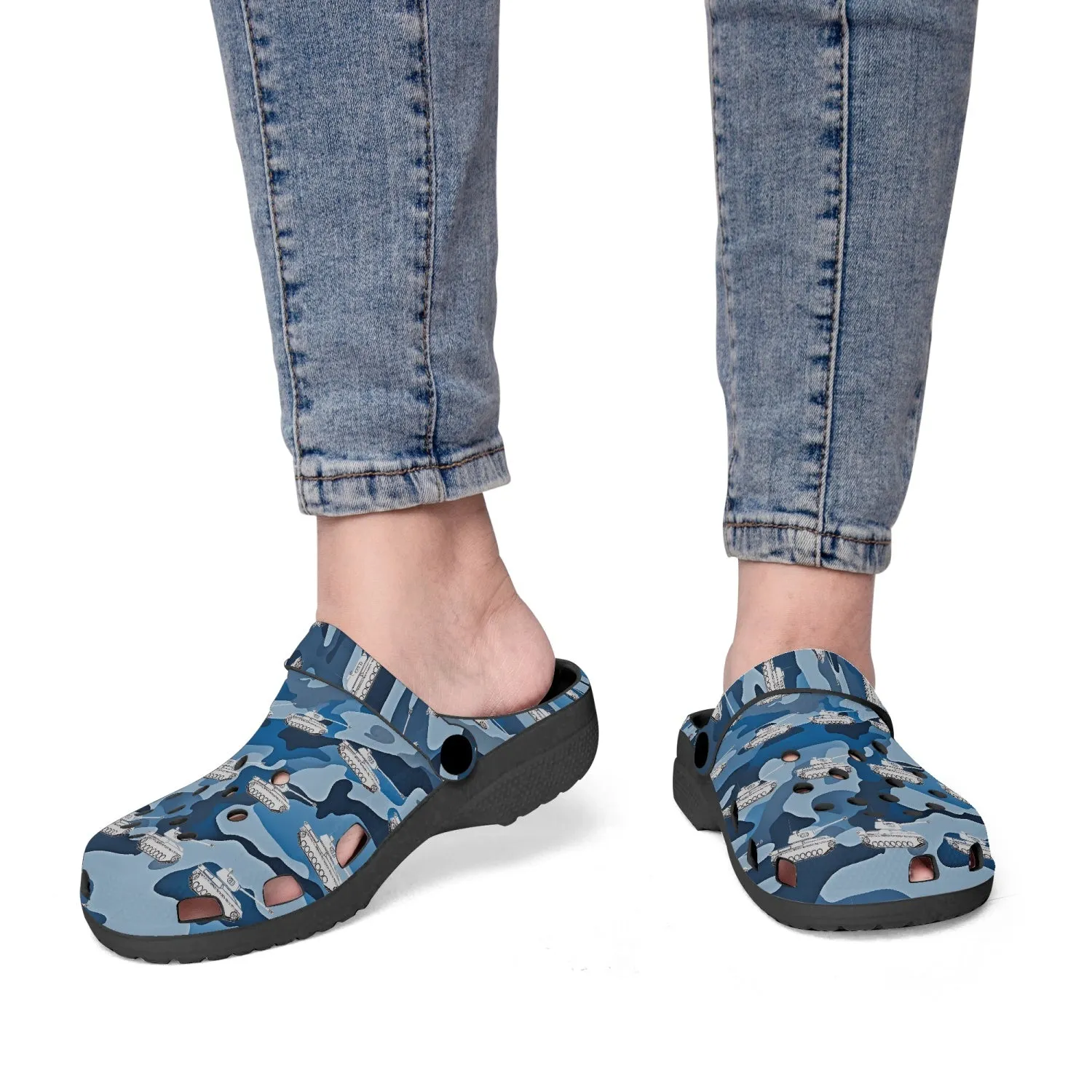 Blue Camo Tanks Rok-Clogs