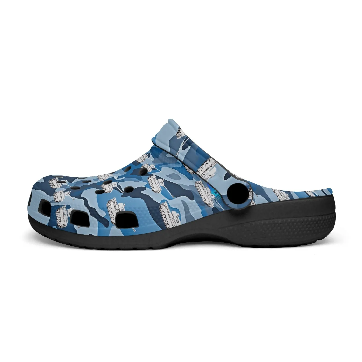 Blue Camo Tanks Rok-Clogs