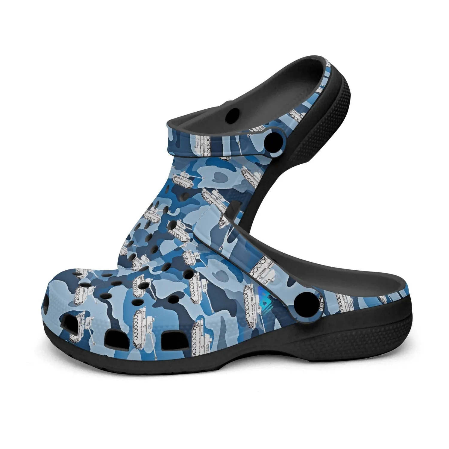 Blue Camo Tanks Rok-Clogs
