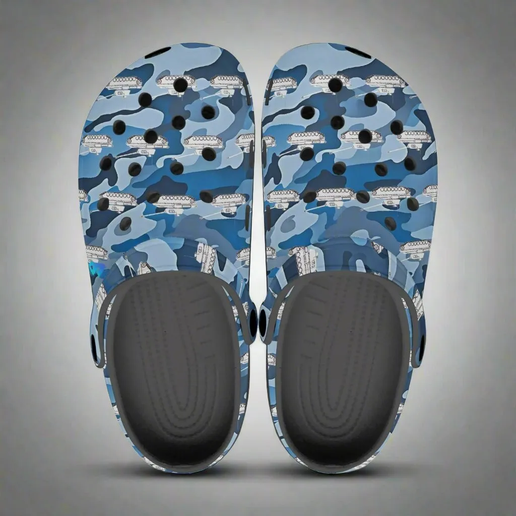 Blue Camo Tanks Rok-Clogs
