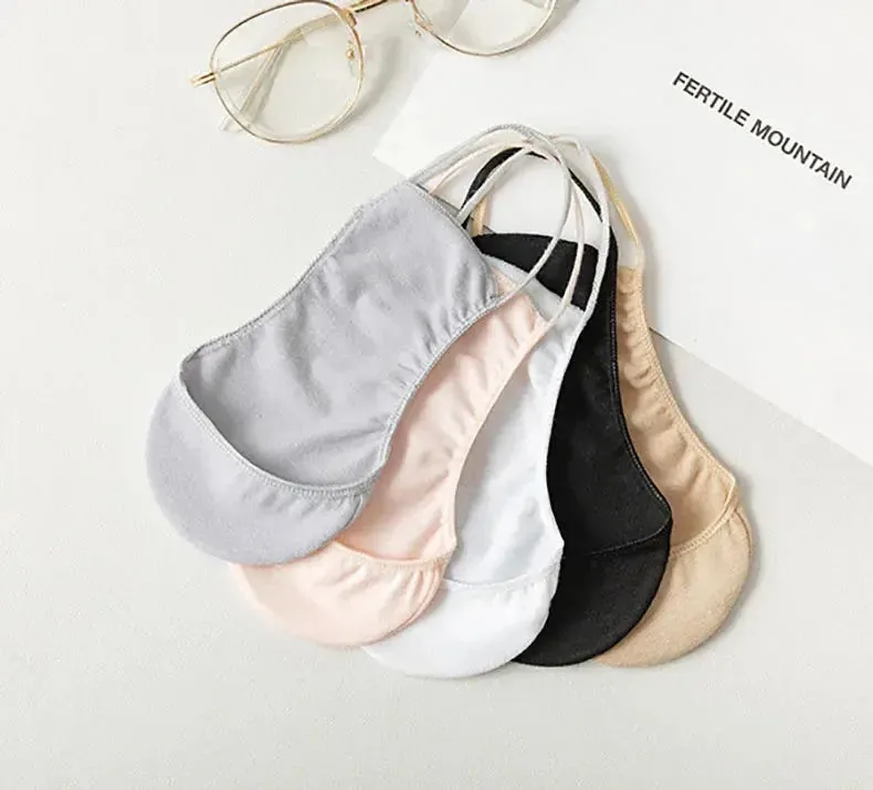 Boat Socks Slippers Female Colorful High Heels Socks Women Breathable Half Feet Socks  Invisible Socks