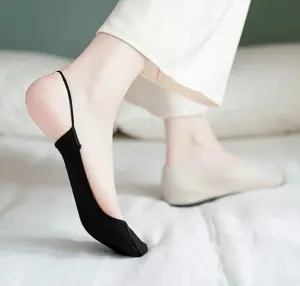Boat Socks Slippers Female Colorful High Heels Socks Women Breathable Half Feet Socks  Invisible Socks