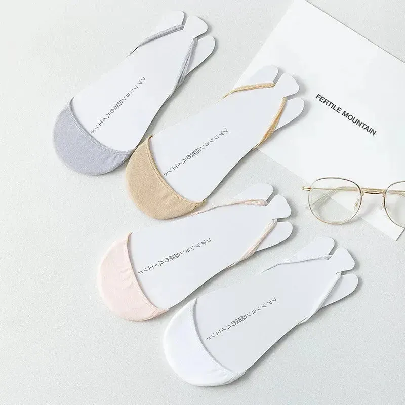 Boat Socks Slippers Female Colorful High Heels Socks Women Breathable Half Feet Socks  Invisible Socks