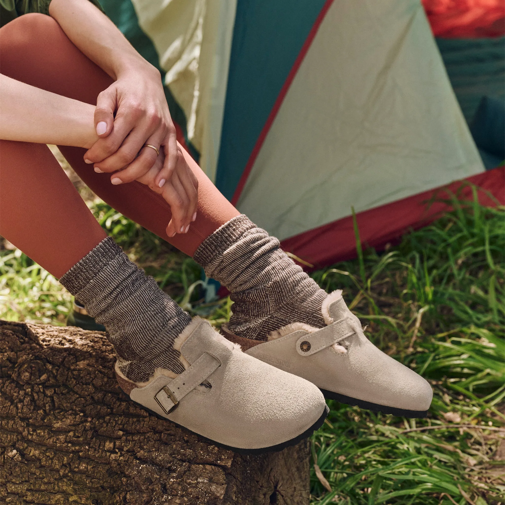 BOSTON SHEARLING - TAUPE - SUEDE