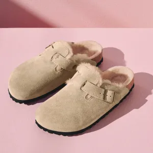 BOSTON SHEARLING - TAUPE - SUEDE