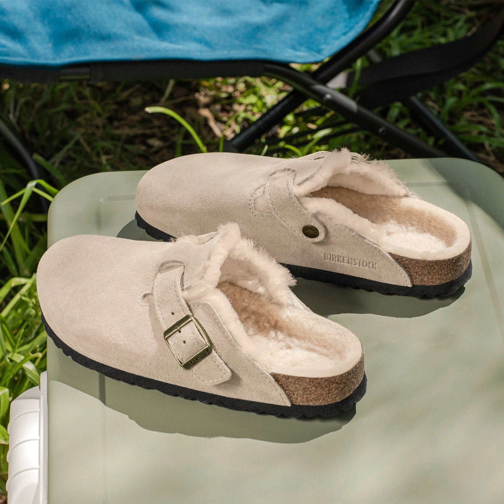 BOSTON SHEARLING - TAUPE - SUEDE