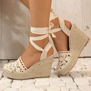 Breathable heels with thick soles