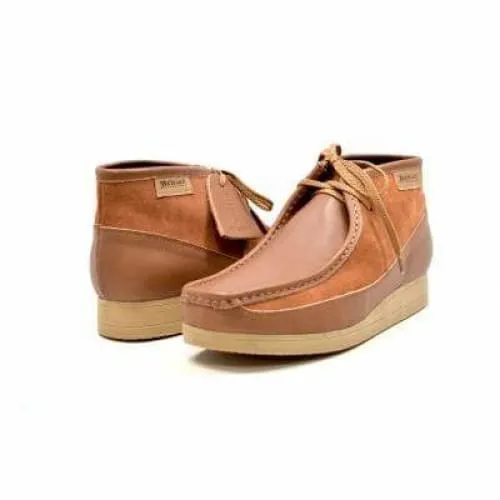 British Walkers New Castle Men's Tan Leather Ankle Boots