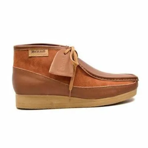 British Walkers New Castle Men's Tan Leather Ankle Boots