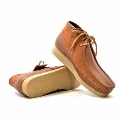 British Walkers New Castle Men's Tan Leather Ankle Boots