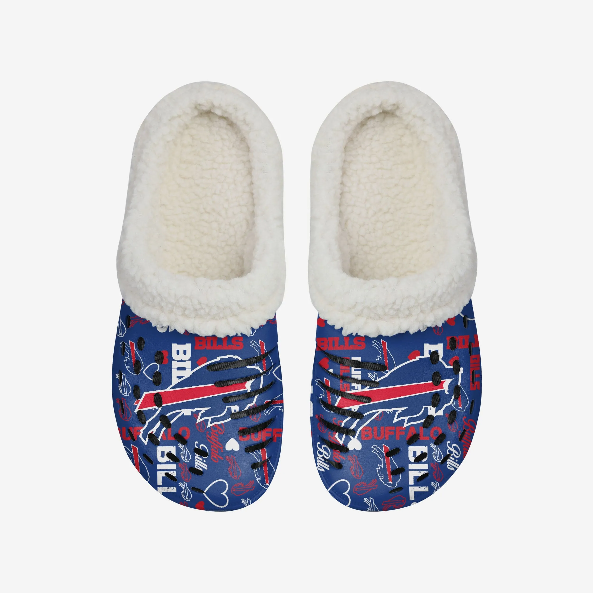 Buffalo Bills Womens Sherpa Lined Logo Love Clog