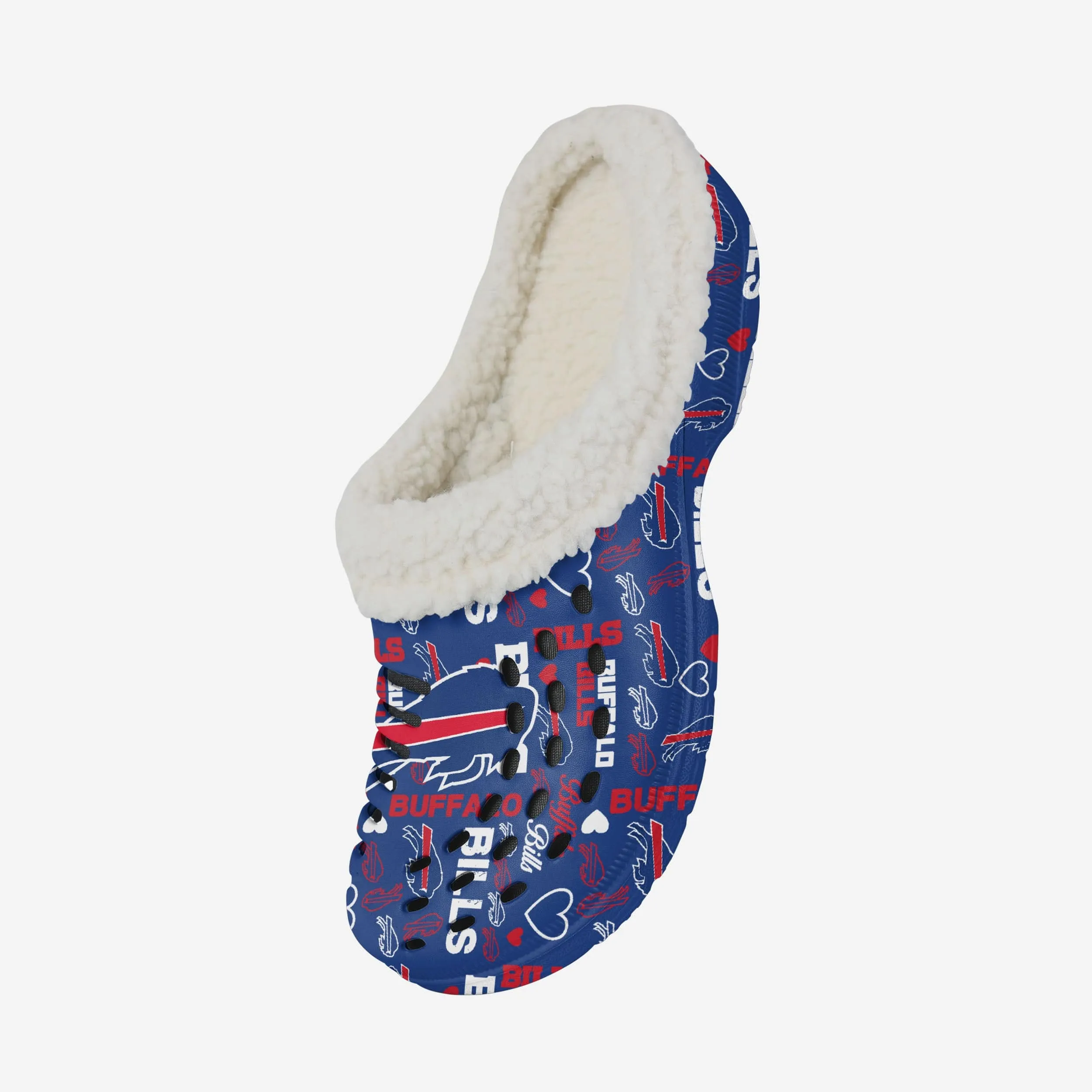 Buffalo Bills Womens Sherpa Lined Logo Love Clog