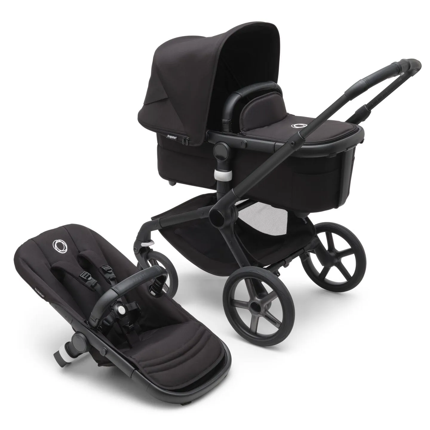 Bugaboo Fox 5, Pebble 360 PRO 2 Ultimate Travel System - Black/Midnight Black