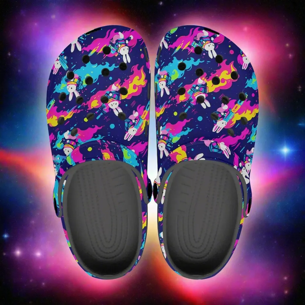 Bunnies innnn Spaaaace Rok-Clogs
