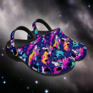 Bunnies innnn Spaaaace Rok-Clogs