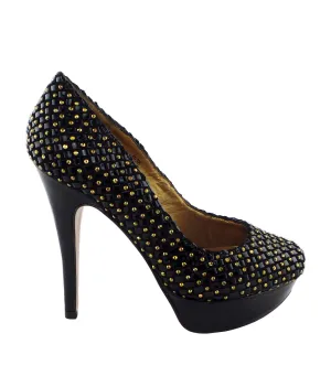 Cadiz Woven Suede & Patent Leather Platforms