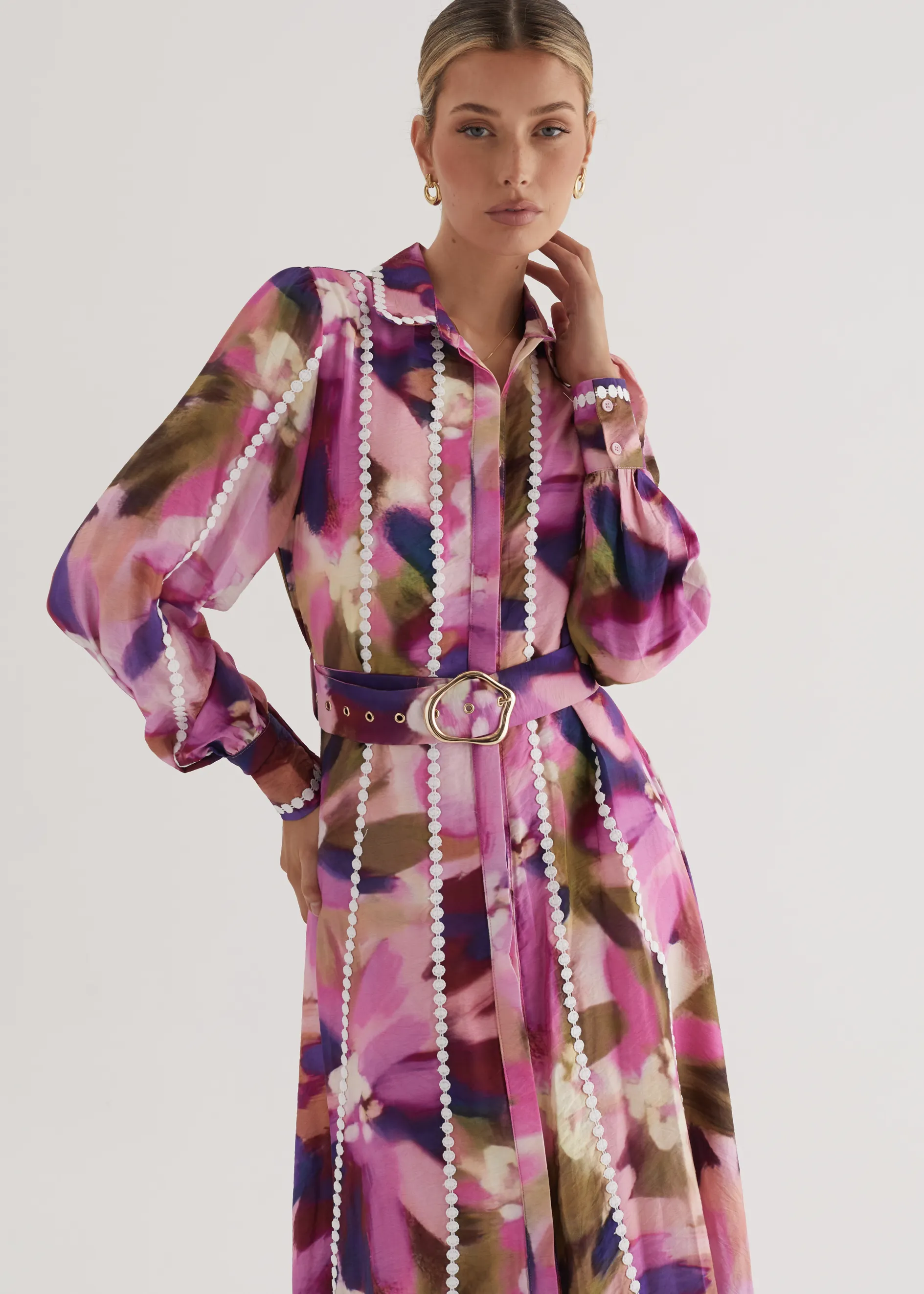Carlotta Maxi Dress - Orchid Floral