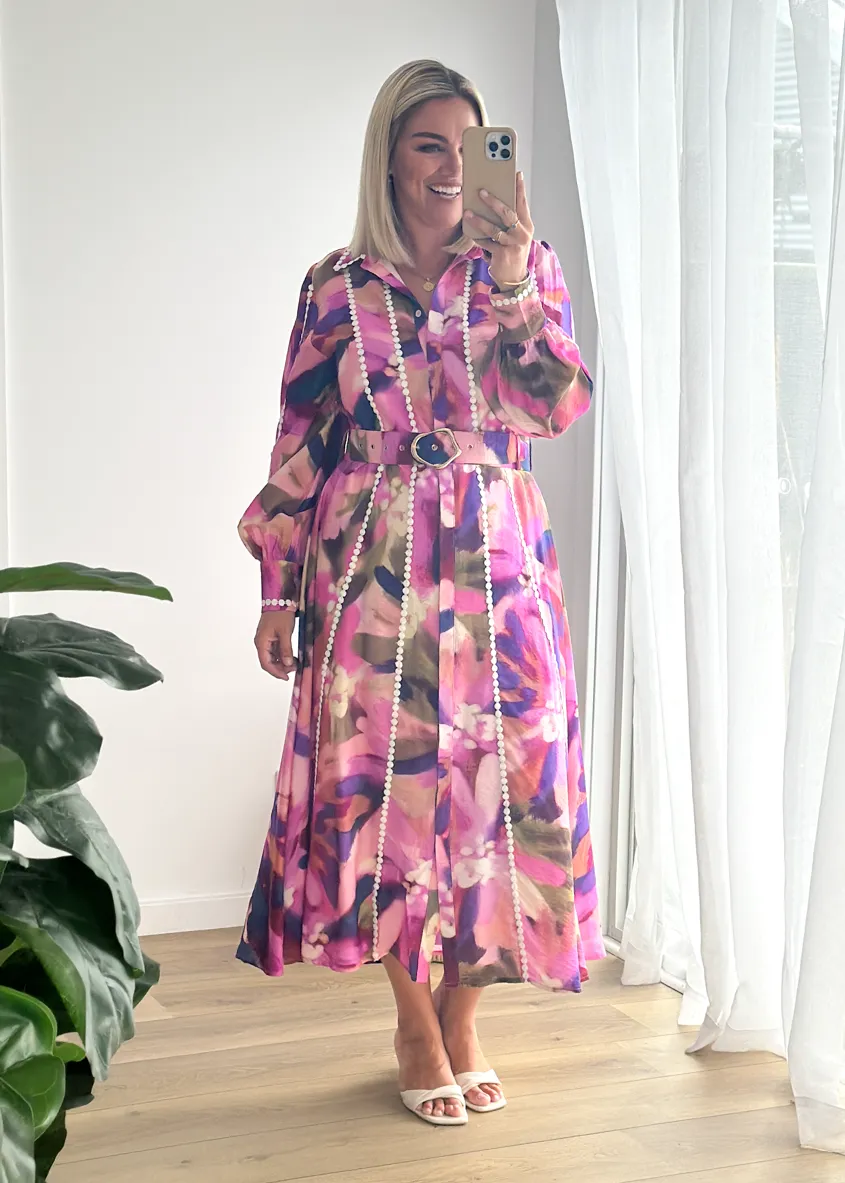 Carlotta Maxi Dress - Orchid Floral