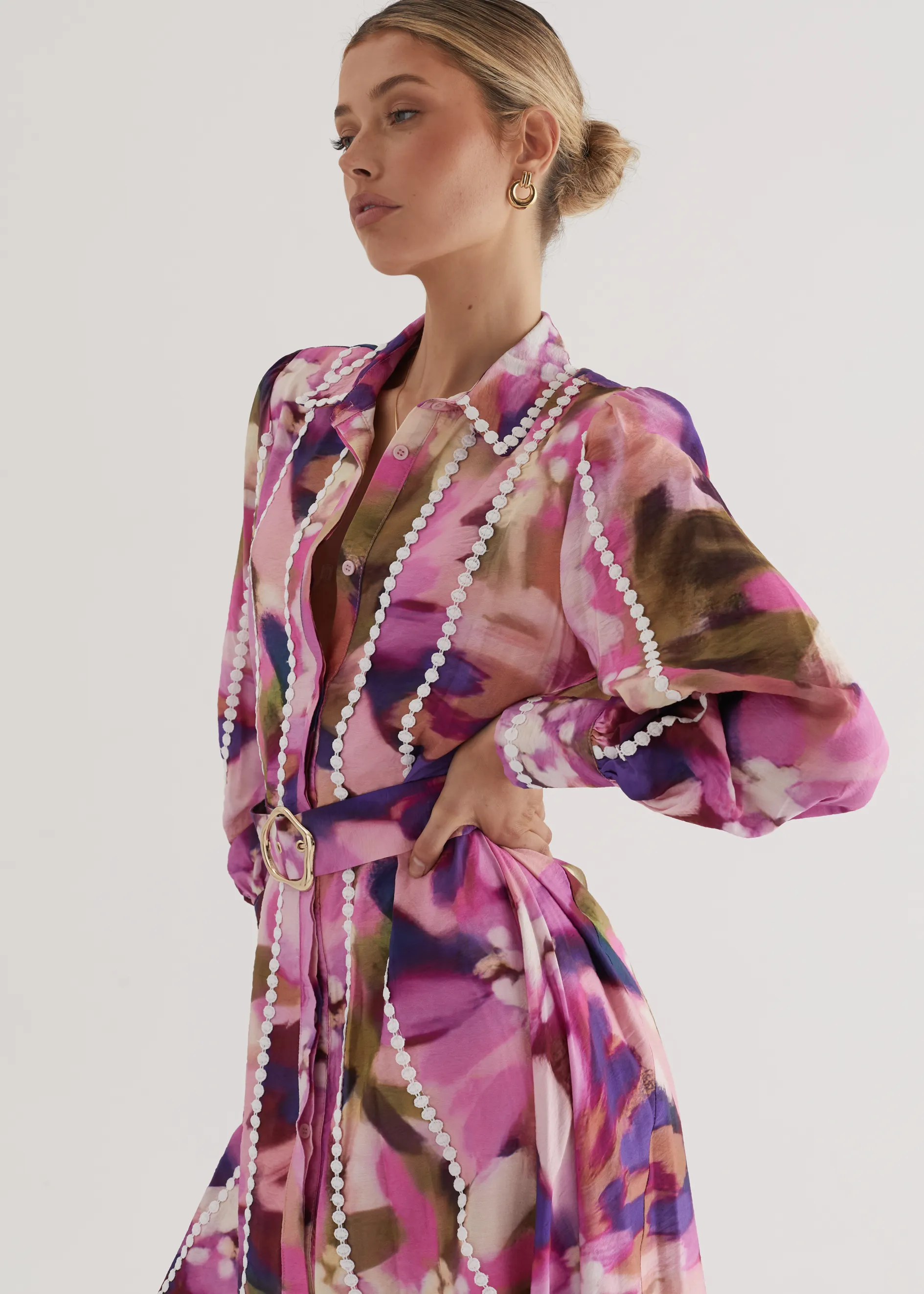 Carlotta Maxi Dress - Orchid Floral